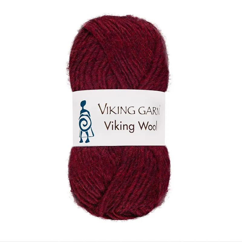 Viking Wool Mörk röd 555