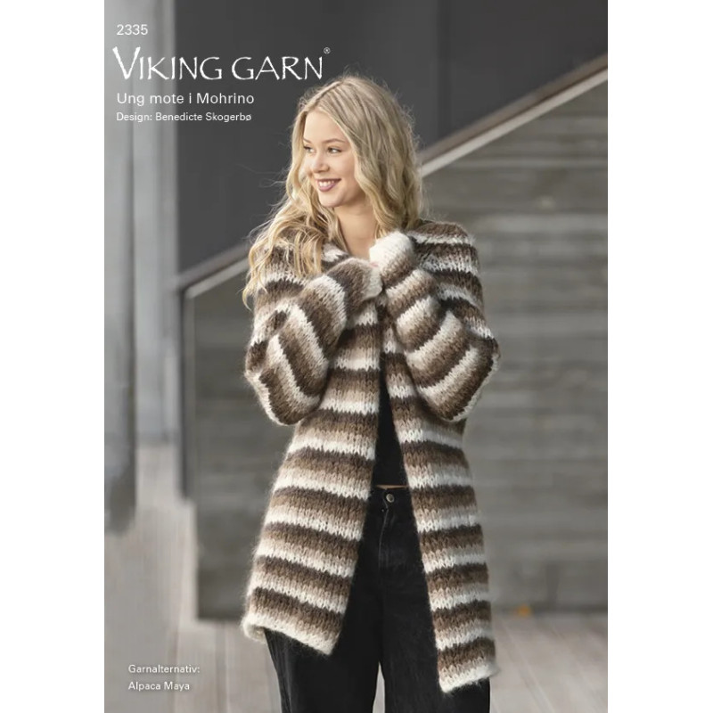 Viking´s mönsterkatalog 2335med tröjor i Mohrino med temat ungt mode