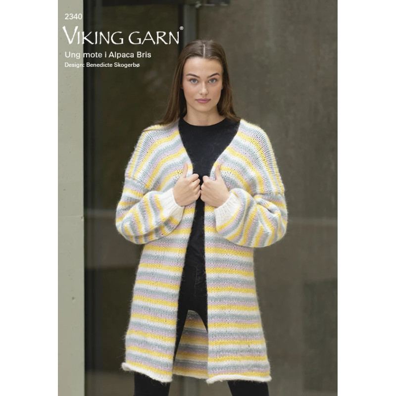 Viking´s mönsterkatalog 2340 med tröjor/koftor i Alpaca Bris. Tema ungt mode