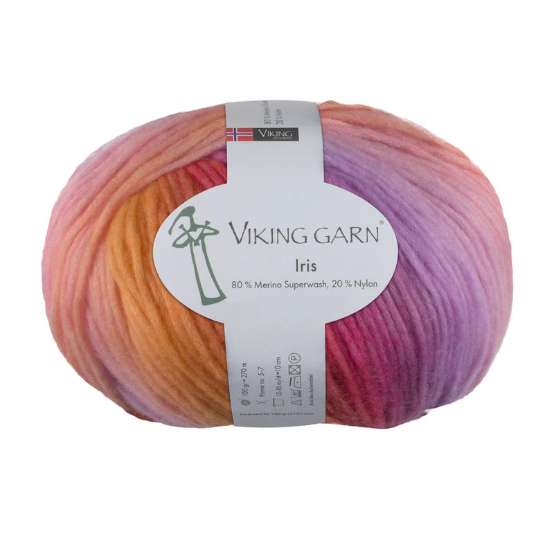 Viking Iris 468 Multi Gul/Cerise