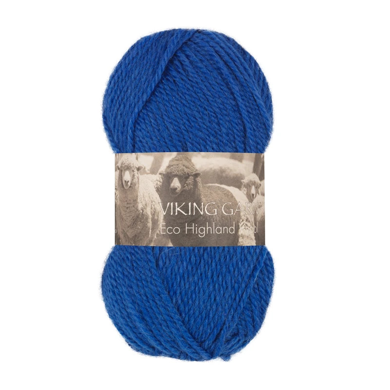 Eco Highland Wool Koboltblå 224