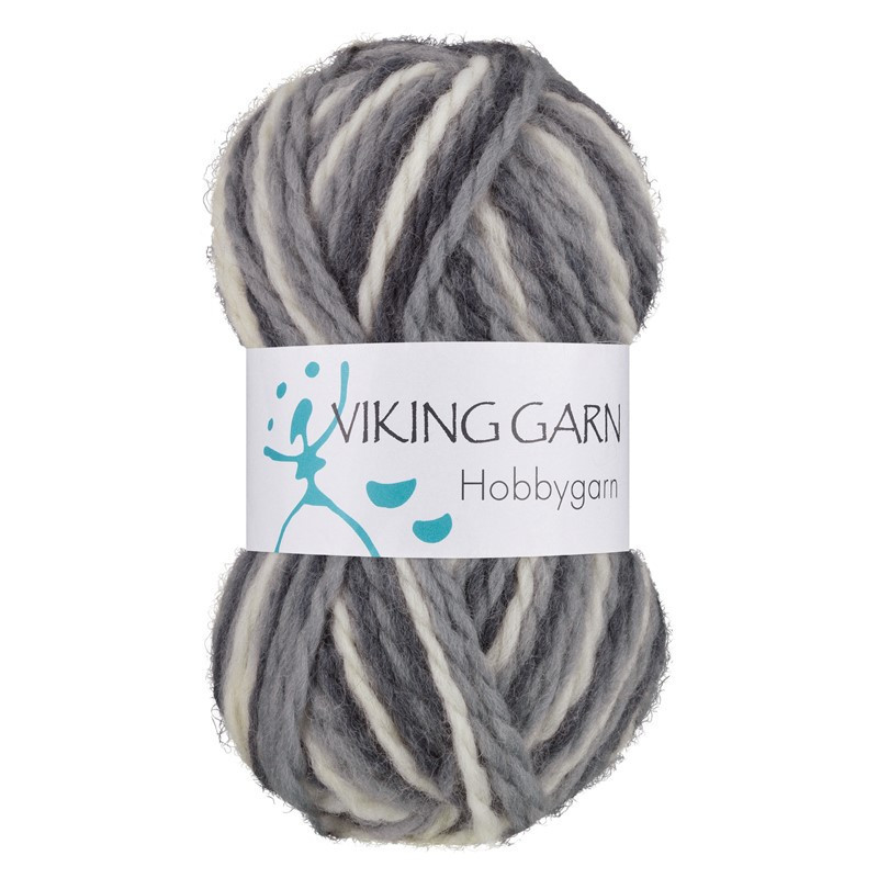 Viking Hobby 100% ullgarn som kan användas till tovning. Stickor 5,5 mm