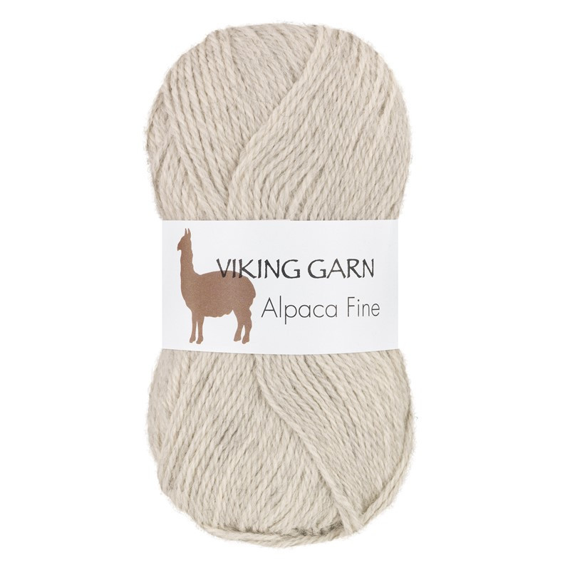 Viking Alpaca Fine 612 Silvergrå