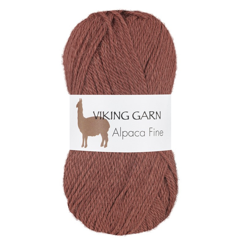 Viking Alpaca Fine 619 Vinröd