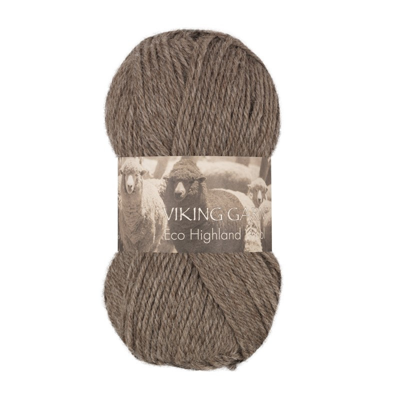 Eco Highland Wool Brun 208