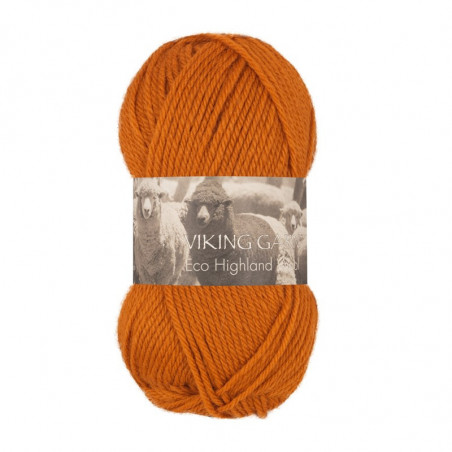 Eco Highland Wool Bränd Orange 244