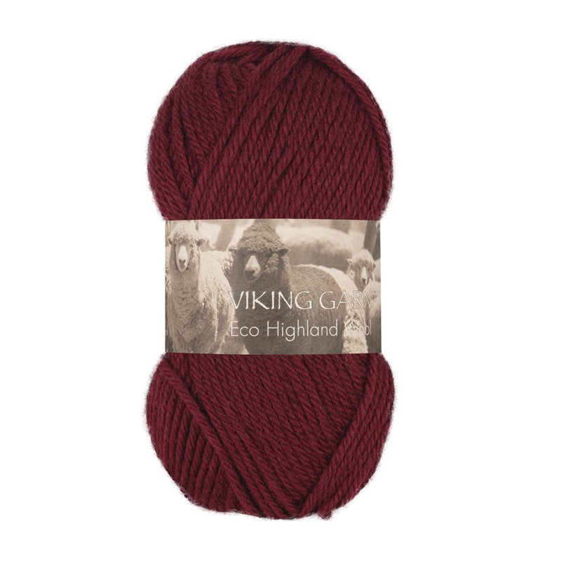 Eco Highland Wool Burgunder 258