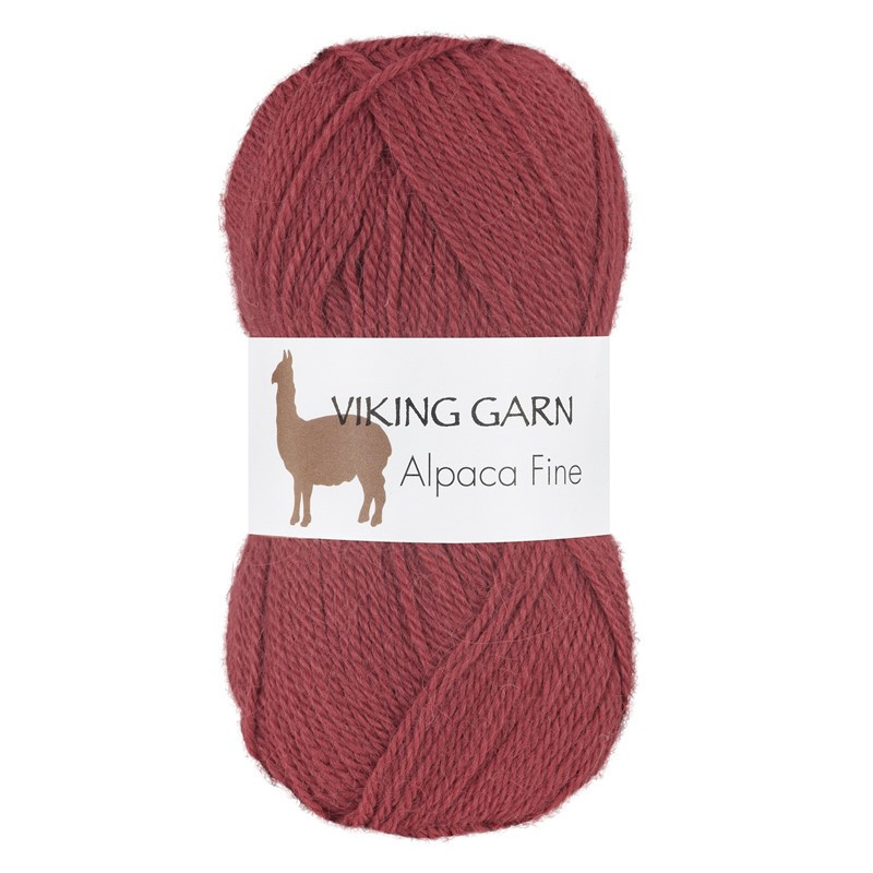 Viking Alpaca Fine 657 Ljus Burgunder