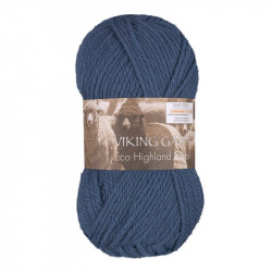 Eco Highland wool Ljus jeansblå 222