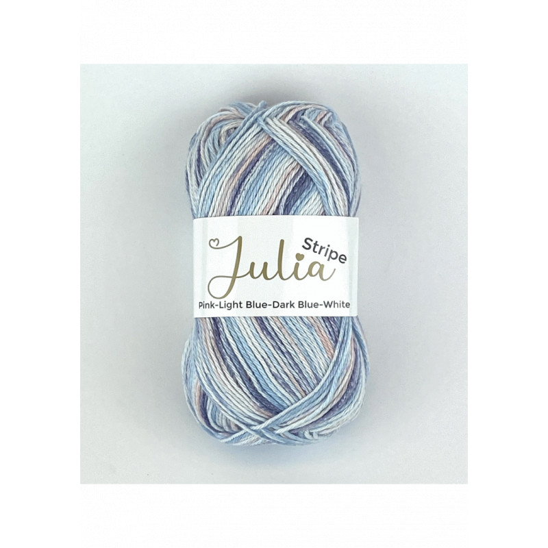 Julia Stripe Pink-Light Blue-Dark Blue-White 01607