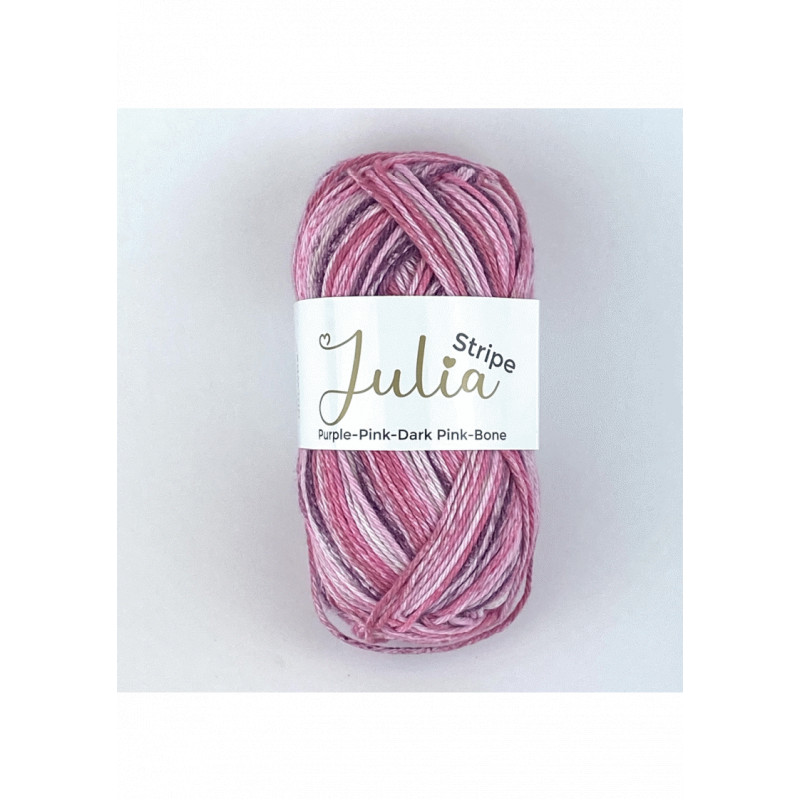 Julia Stripe Purple-Pink-Dark Pink-Bone 01608