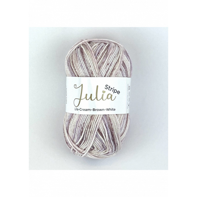 Julia Stripe Lila-Cream-Brown-White 01612